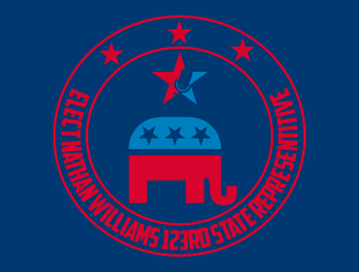 elect nathan williams 123rd state representitive logo design by kanal