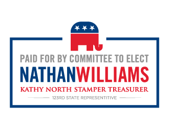 elect nathan williams 123rd state representitive logo design by torresace