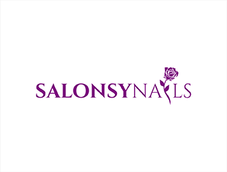 Salonsy Nails logo design by hole