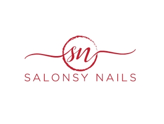 Salonsy Nails logo design by TigerStudio