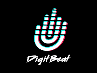 DigitBeat logo design by arddesign