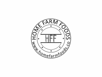 Home Farm Foods logo design by haidar