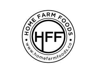 Home Farm Foods logo design by labo
