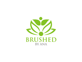 Brushed by Ana logo design by EkoBooM