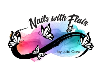 Nails with Flair by Julie Gare logo design by MarkindDesign