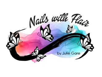 Nails with Flair by Julie Gare logo design by MarkindDesign