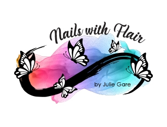 Nails with Flair by Julie Gare logo design by MarkindDesign