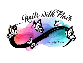 Nails with Flair by Julie Gare logo design by MarkindDesign