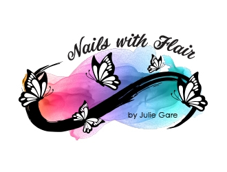 Nails with Flair by Julie Gare logo design by MarkindDesign