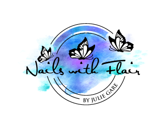 Nails with Flair by Julie Gare logo design by torresace