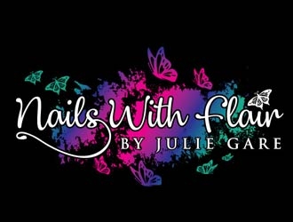 Nails with Flair by Julie Gare logo design by shere