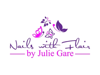 Nails with Flair by Julie Gare logo design by sarfaraz