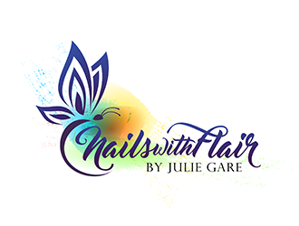 Nails with Flair by Julie Gare logo design by hole