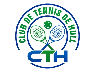 Club de tennis de Hull (CTH) logo design by xteel