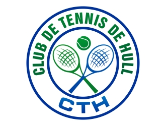 Club de tennis de Hull (CTH) logo design by xteel