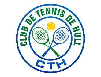 Club de tennis de Hull (CTH) logo design by xteel