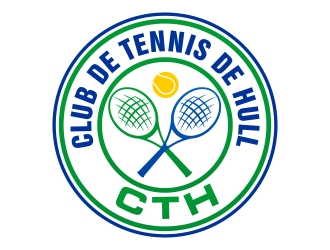 Club de tennis de Hull (CTH) logo design by xteel