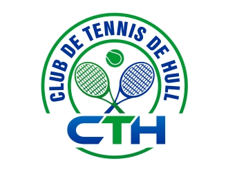 Club de tennis de Hull (CTH) logo design by xteel