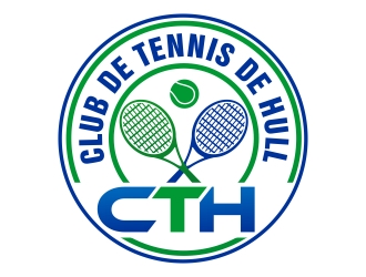 Club de tennis de Hull (CTH) logo design by xteel