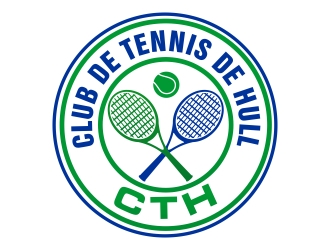Club de tennis de Hull (CTH) logo design by xteel