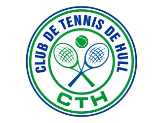 Club de tennis de Hull (CTH) logo design by xteel