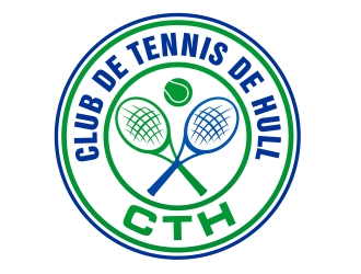 Club de tennis de Hull (CTH) logo design by xteel