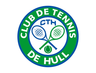 Club de tennis de Hull (CTH) logo design by xteel