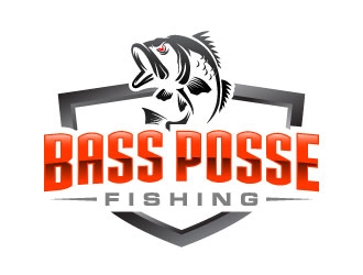 Bass Posse Fishing logo design by daywalker