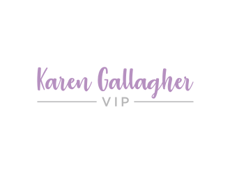 Karen Gallagher VIP logo design by nurul_rizkon