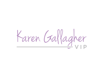 Karen Gallagher VIP logo design by nurul_rizkon