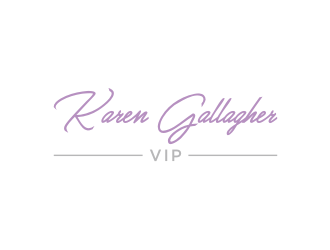 Karen Gallagher VIP logo design by nurul_rizkon