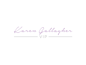 Karen Gallagher VIP logo design by nurul_rizkon