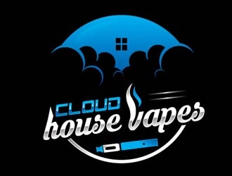 Cloud house vapes  logo design by shere