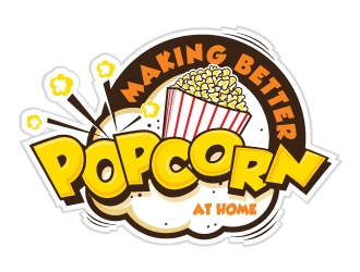 making better popcorn logo design by shere