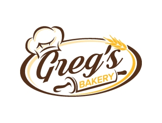 Gregs Bakery  logo design by jaize