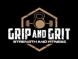 Grip and Grit     Strength and Fitness logo design by daywalker
