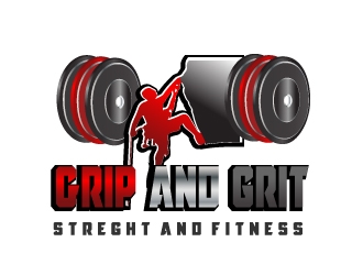 Grip and Grit     Strength and Fitness logo design by samuraiXcreations