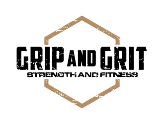 Grip and Grit     Strength and Fitness logo design by daywalker