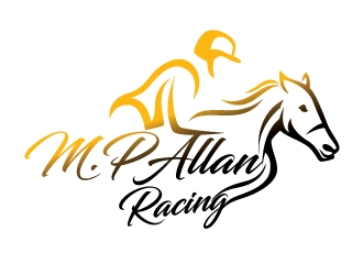 M.P Allan Racing logo design by shere