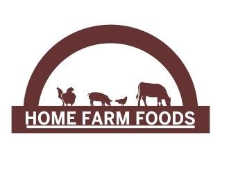 Home Farm Foods logo design by mckris