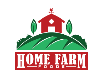 Home Farm Foods logo design by frederickgarcia