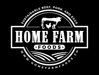 Home Farm Foods logo design by ORPiXELSTUDIOS