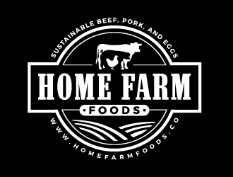 Home Farm Foods logo design by ORPiXELSTUDIOS