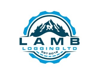 Lamb Logging Ltd. logo design by bricton