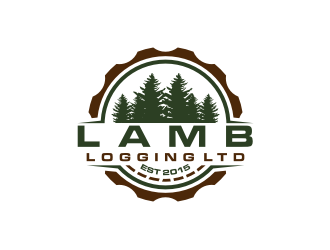 Lamb Logging Ltd. logo design by bricton