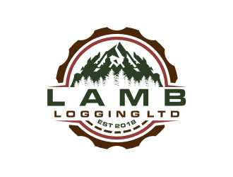 Lamb Logging Ltd. logo design by bricton