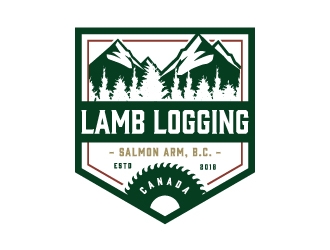 Lamb Logging Ltd. logo design by Kewin