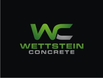Wettstein Concrete logo design by bricton