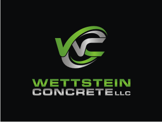 Wettstein Concrete logo design by rizqihalal24