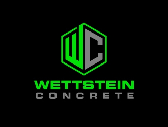 Wettstein Concrete logo design by labo